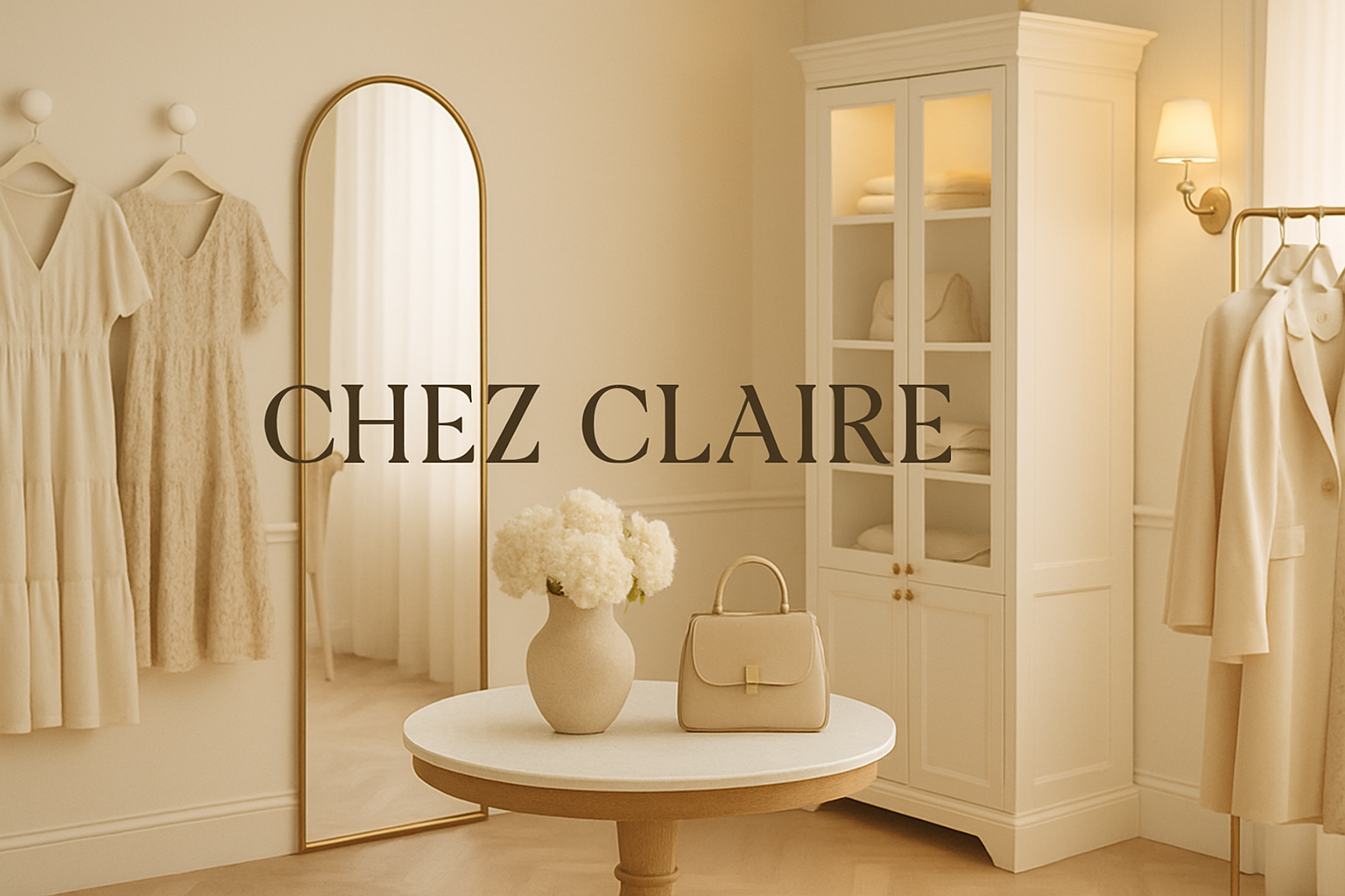 Generate home page banner image for our store ChezClair